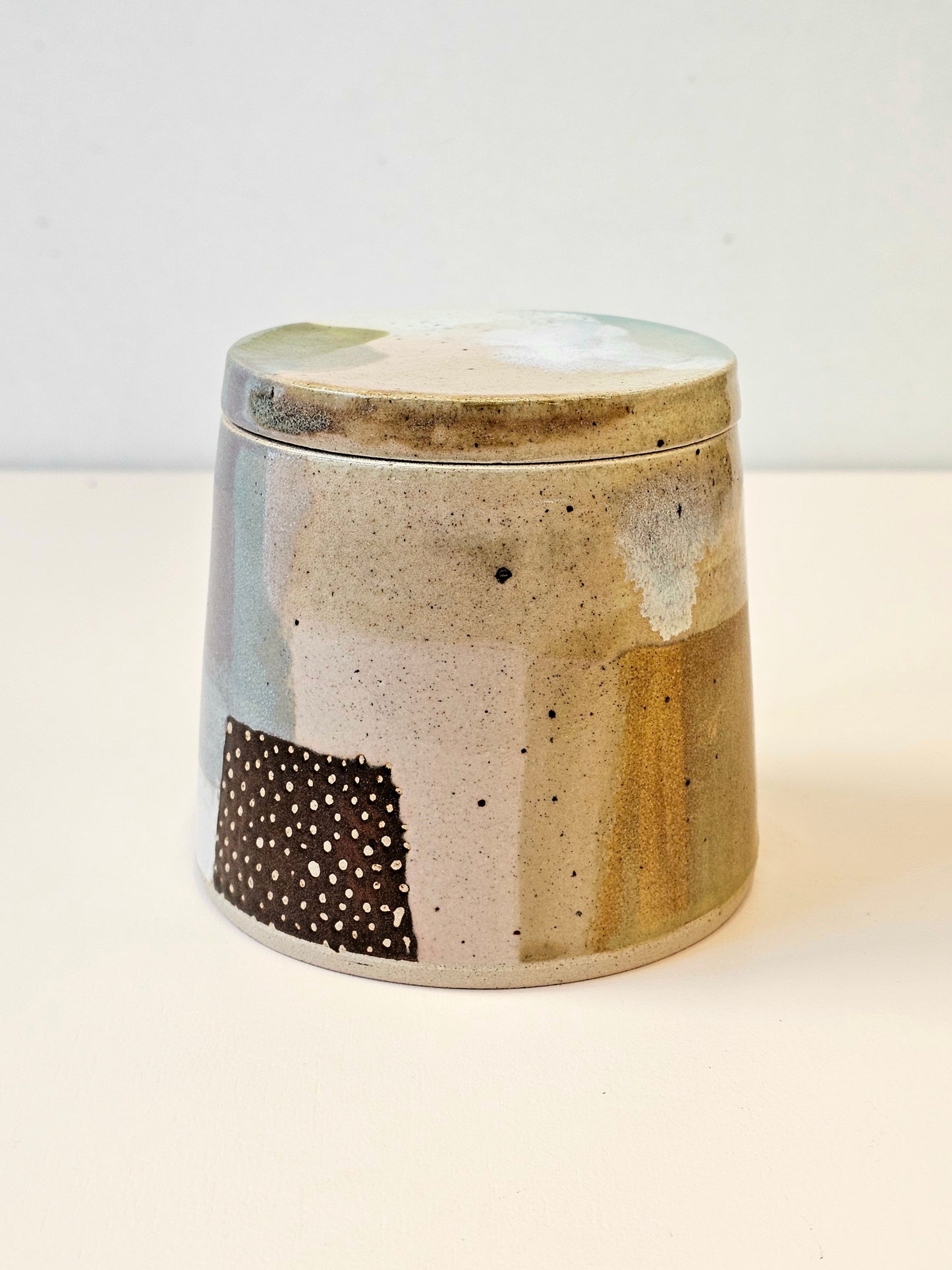 Stoneware Lidded Jar