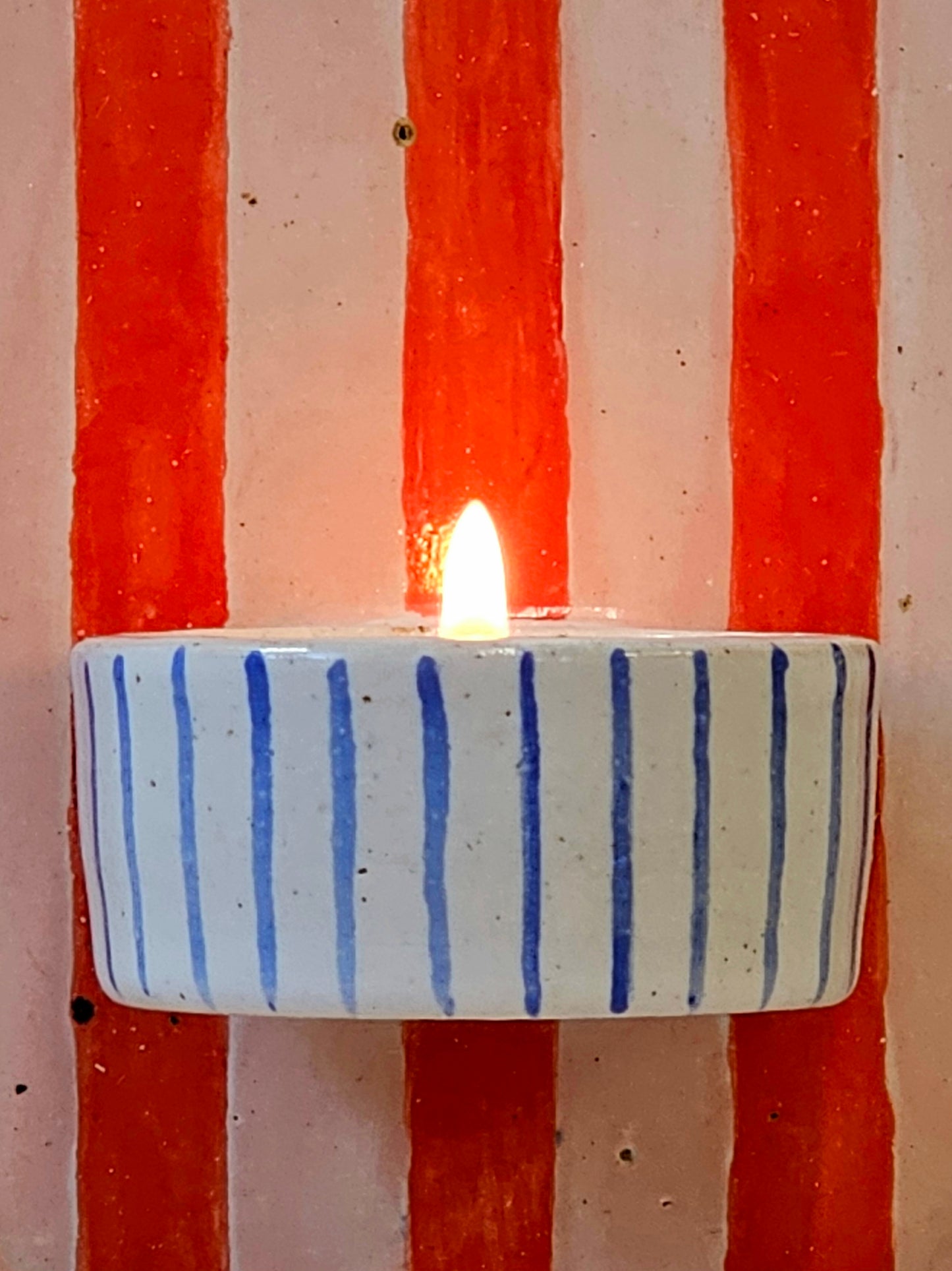 Stoneware Tealight Sconce