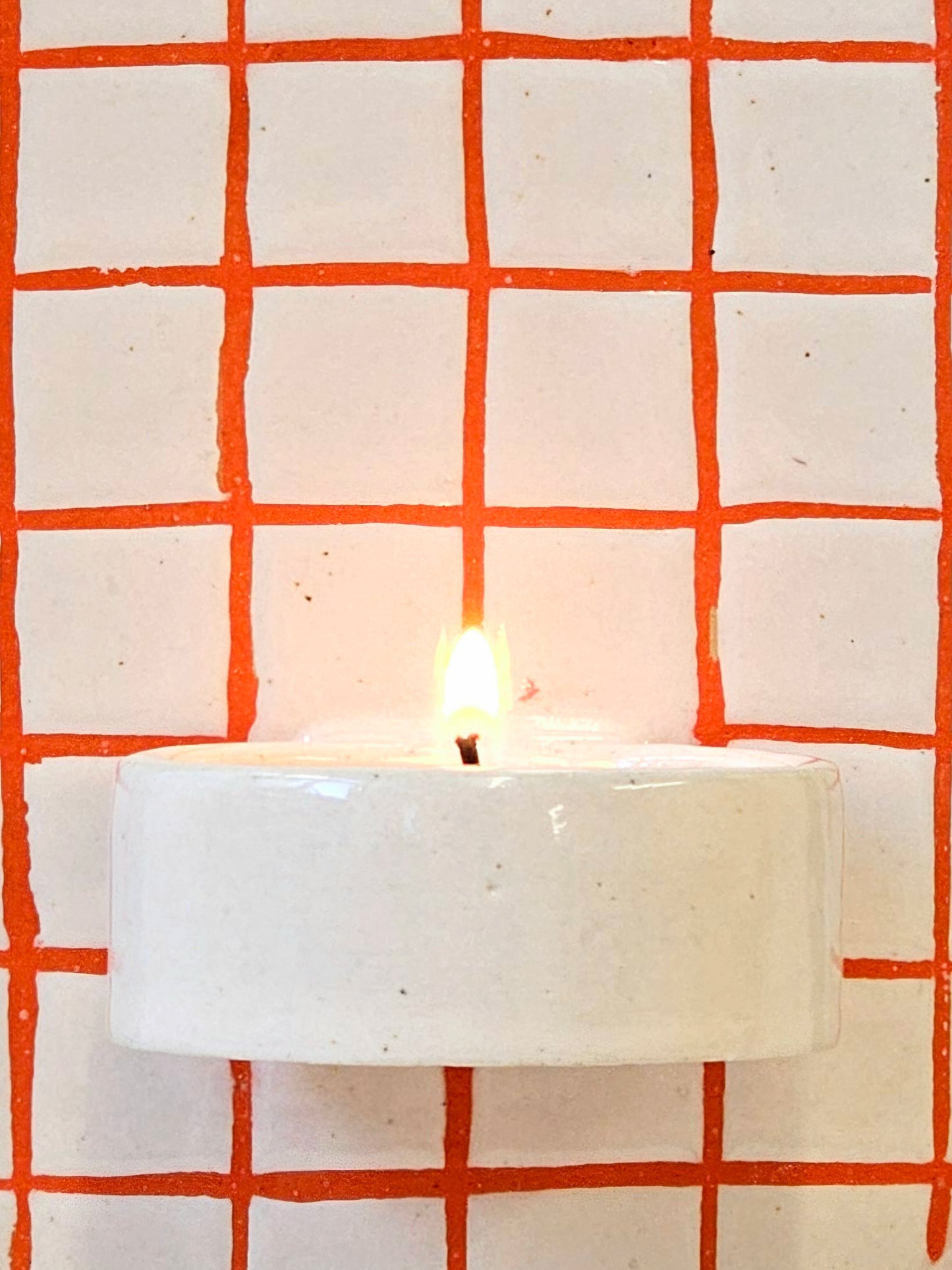 Stoneware Tealight Sconce