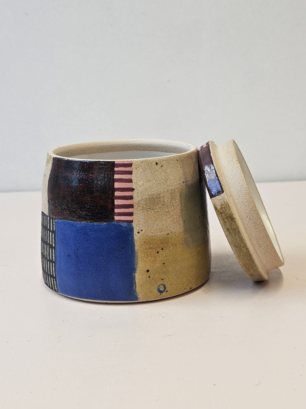 Stoneware Lidded Jar